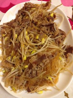 牛肉と豆もやしの一見ガッツリ炒め-レシピのメイン写真
