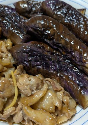 なすと豚こま肉のてりてり焼きびたし-レシピのメイン写真