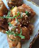 鶏もも肉の照り焼き★大葉にんにく醤油★