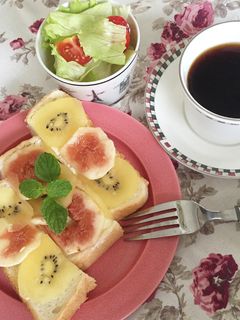 クリームチーズでオープントースト-レシピのメイン写真