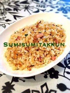 香ばしい♡いかの塩辛バター炒飯♪-レシピのメイン写真