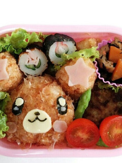 キャラ弁♡プリキュア♡ふわふわモフルン-レシピのメイン写真