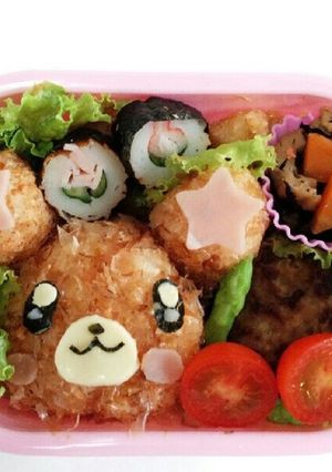 キャラ弁♡プリキュア♡ふわふわモフルン-レシピのメイン写真