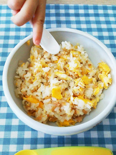 離乳食後期〜取分け*納豆しらすチャーハン-レシピのメイン写真
