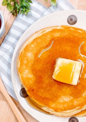 ふわふわ簡単♪糖質制限ホットケーキ-レシピのメイン写真