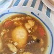 リメイク☆落とし卵入りカレースープ