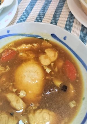 リメイク☆落とし卵入りカレースープ-レシピのメイン写真