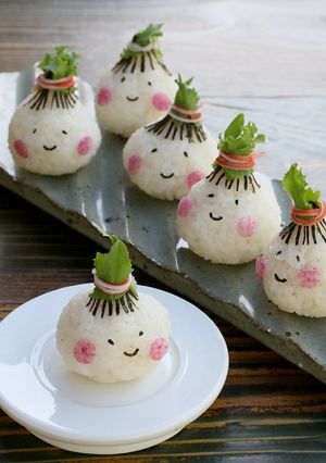 可愛い☆玉ねぎちゃんお握り-レシピのメイン写真