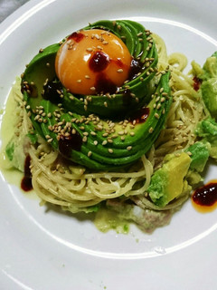 アボカドユッケパスタ-レシピのメイン写真
