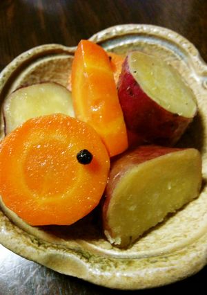 薩摩芋と人参のグラッセ-レシピのメイン写真