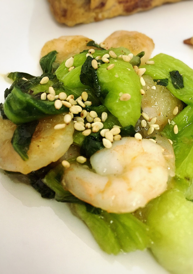 青梗菜とエビの中華炒め-レシピのメイン写真