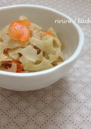 コンソメ味！しらすレンコンきんぴら-レシピのメイン写真