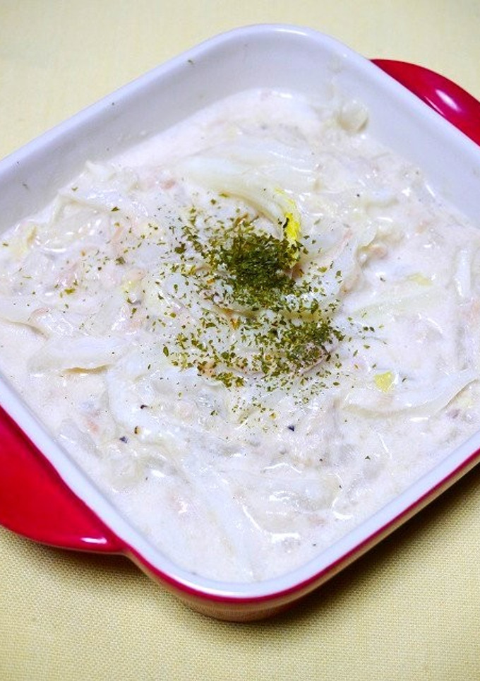 簡単失敗なし！白菜とツナのクリーム煮-レシピのメイン写真