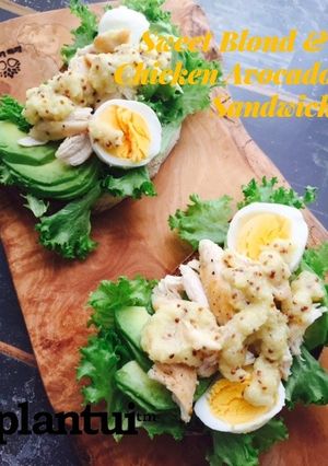 スイートブロンドとチキンのサンドイッチ-レシピのメイン写真