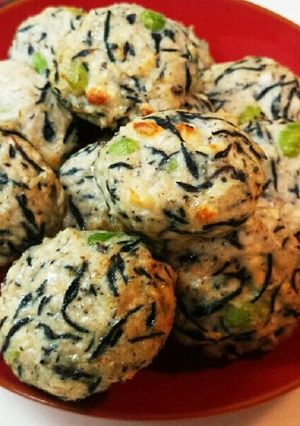 ヘルシー鶏胸ひき　ひじき入しっとりつくね-レシピのメイン写真