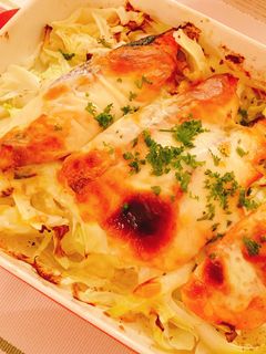 鮭とキャベツのチーズ焼き-レシピのメイン写真