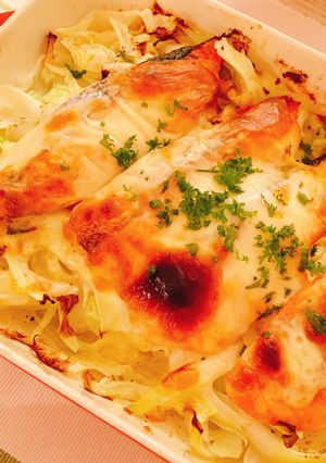 鮭とキャベツのチーズ焼き-レシピのメイン写真