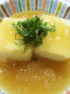 揚げ豆腐のみぞれあんかけ-レシピのメイン写真