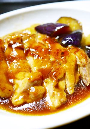お酢たっぷり！なすと鶏もも肉のさっぱり煮-レシピのメイン写真
