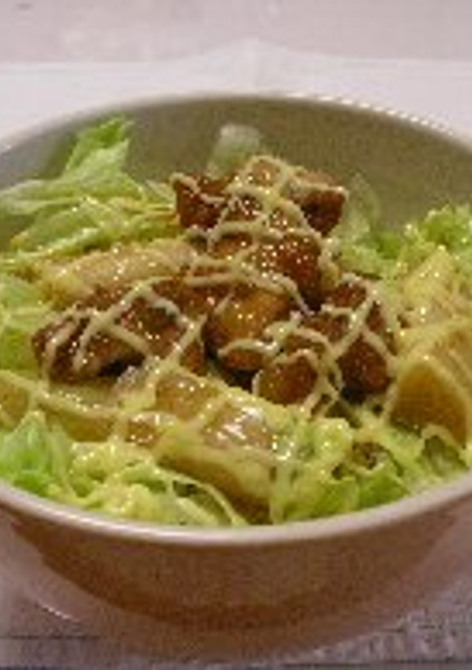 残ったから揚げで！カフェ風丼ぶり-レシピのメイン写真