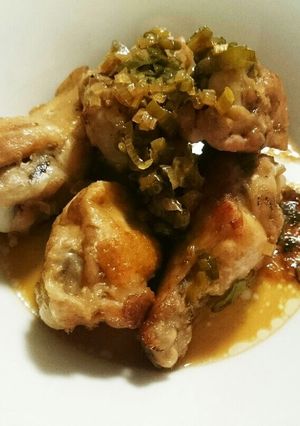ネギ好きさんへ鶏手羽元の薬味ソース-レシピのメイン写真
