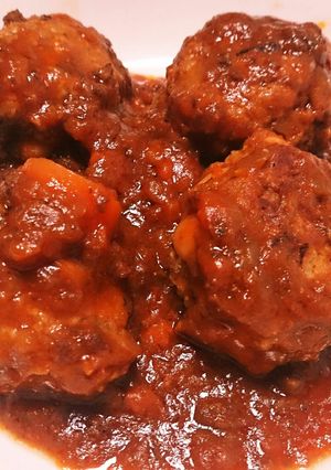 ダイエット用肉団子トマト煮込み(手抜き)-レシピのメイン写真