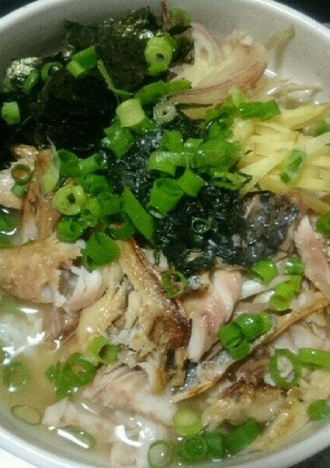 焼きアジの冷やし出汁茶漬け-レシピのメイン写真