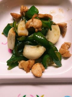 ピーマン鶏肉にんにくの甘辛炒め-レシピのメイン写真