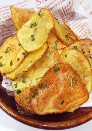 パクチー＆レモンのポテトチップス-レシピのメイン写真