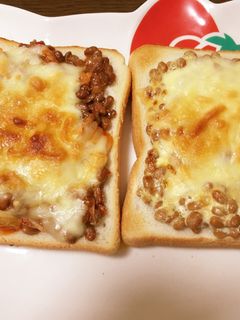 納豆マヨトースト-レシピのメイン写真