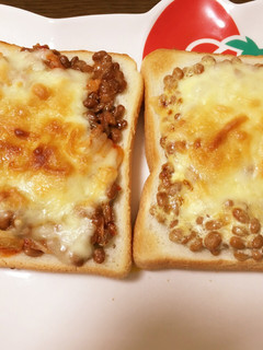 納豆マヨトースト-レシピのメイン写真