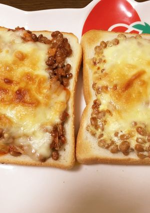 納豆マヨトースト-レシピのメイン写真