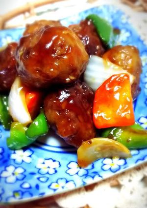 1位!☆肉団子の甘酢あん☆ガッツリ男飯♪-レシピのメイン写真