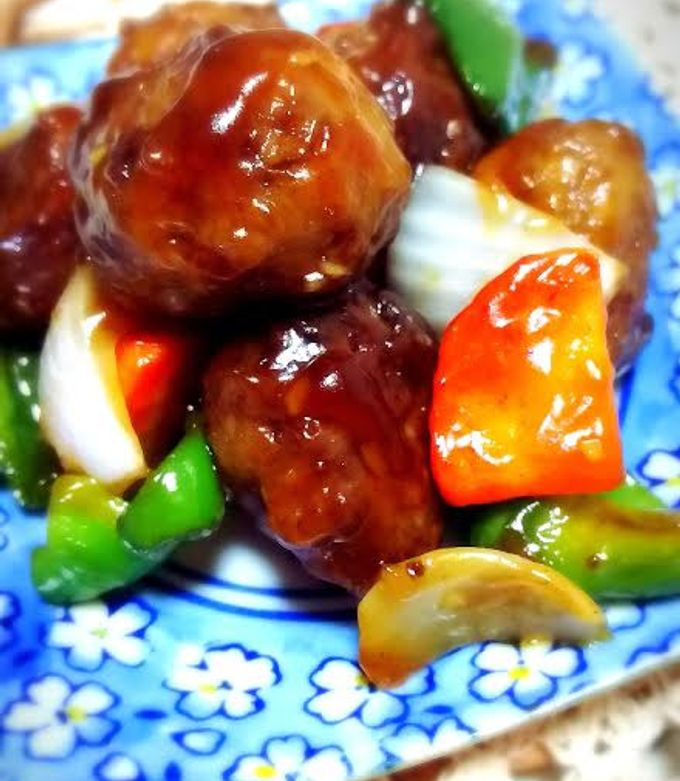1位!☆肉団子の甘酢あん☆ガッツリ男飯♪-レシピのメイン写真