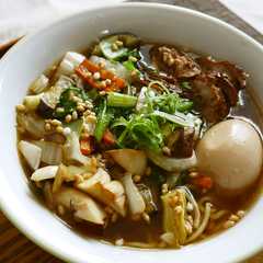 รูปของ 菊水生麺に合う簡単絶品醤油ラーメンスープ