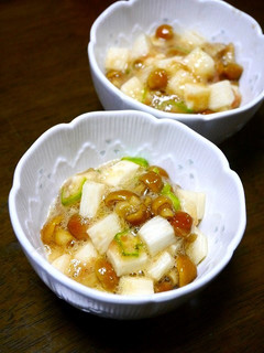 簡単!長いもなめこの梅和え(長芋丼)-レシピのメイン写真