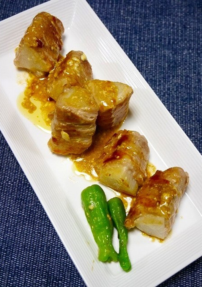 簡単！長いもの肉巻き(マヨ醤油風味)-レシピのメイン写真
