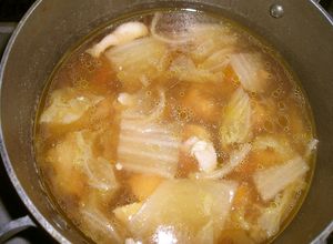 白菜消費に！白菜と鶏肉のおつゆ（お雑煮）-レシピのメイン写真
