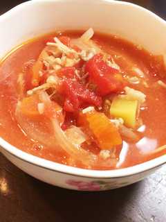 トマトスープ☆豚肉入り-レシピのメイン写真