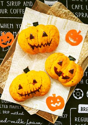 ハロウィンにも☆簡単かぼちゃちぎりパン。-レシピのメイン写真