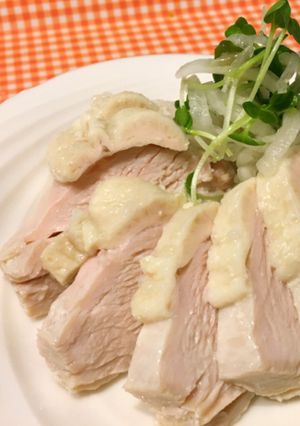 圧力鍋でジューシーゆで鶏。黄金レシピ☆-レシピのメイン写真