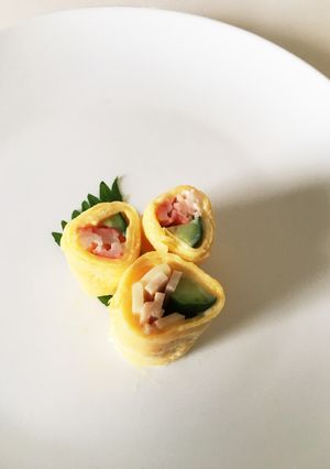 お弁当に♪☆サラダ卵巻き☆-レシピのメイン写真