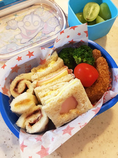 可愛い!簡単!サンドウィッチ弁当-レシピのメイン写真