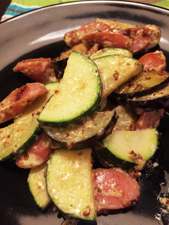 簡単!夏野菜のマスタード炒め-レシピのメイン写真
