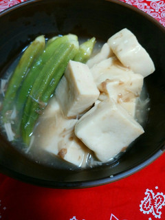 ☆高野豆腐とオクラの梅あんかけ☆-レシピのメイン写真