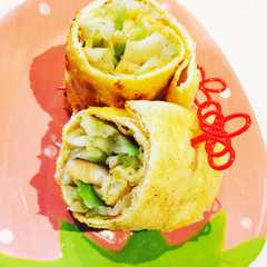 รูปของ ⁂糖質制限⁂野菜とキノコのお揚げロール