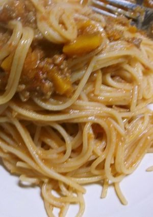 かぼちゃのミートパスタ★-レシピのメイン写真