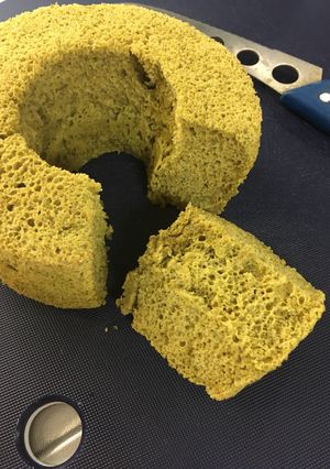 100均型で抹茶シフォン×2-レシピのメイン写真