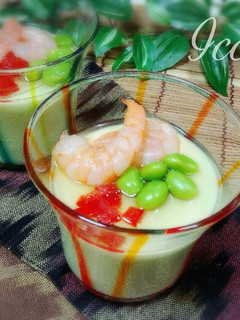 糖質制限にも◎枝豆と豆乳で簡単♪寒天豆腐-レシピのメイン写真