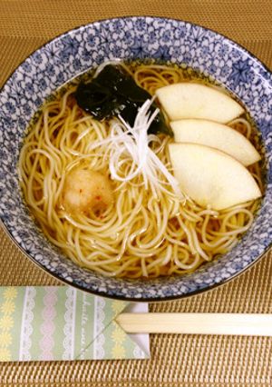 食欲がないときにも。りんごにゅうめん-レシピのメイン写真